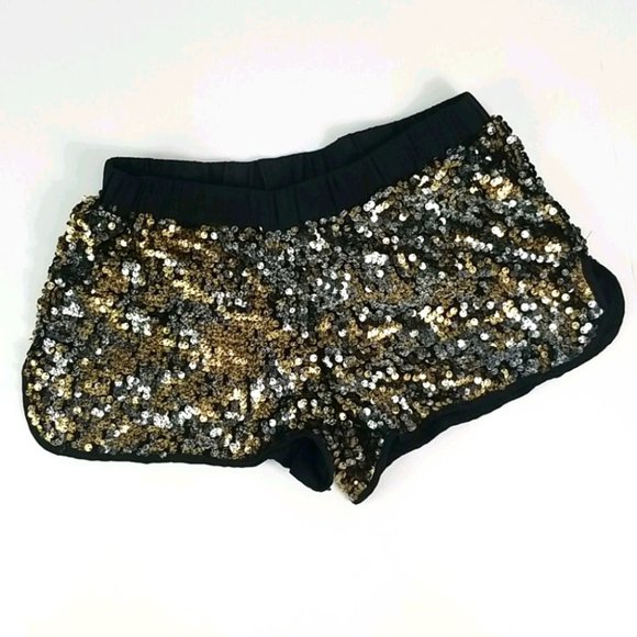 Forever 21 High Rise Sequin Shorts - Picture 2 of 6